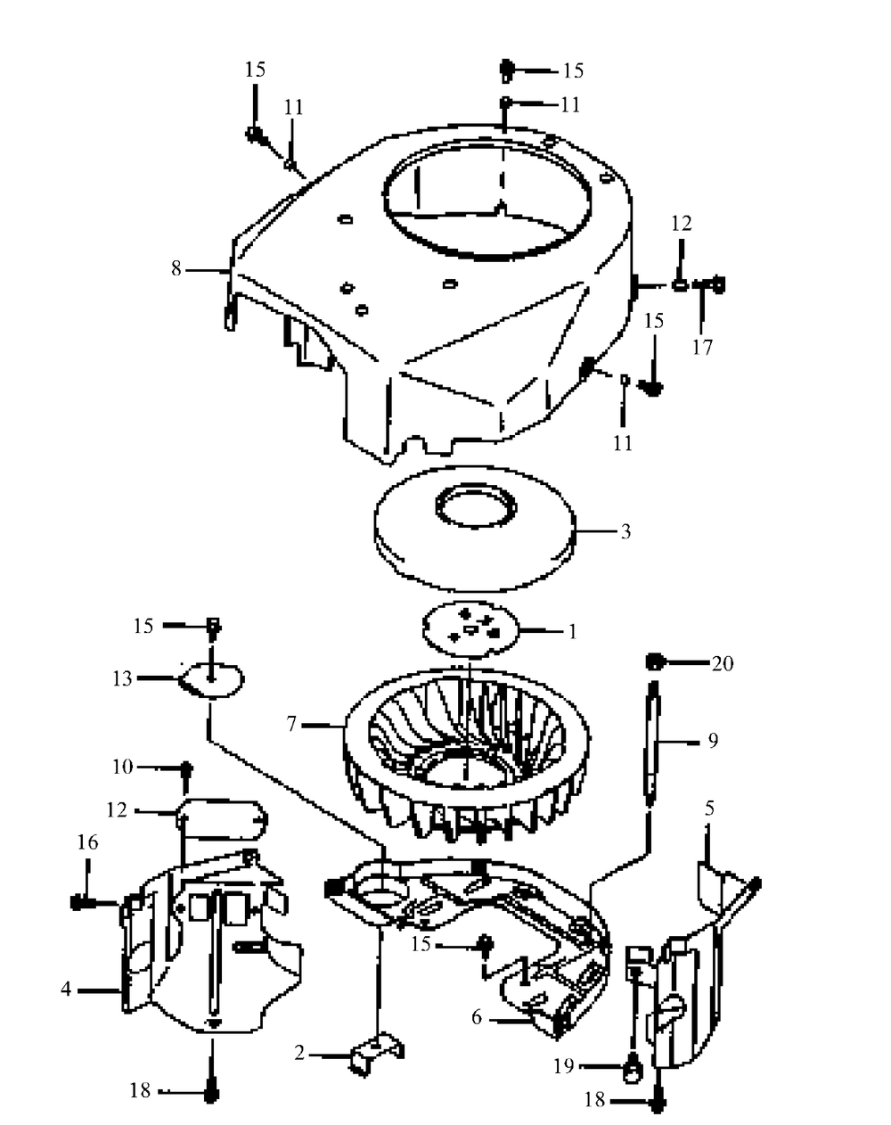 Fh451v-As03 Cooling System Diagram and Parts List for G1548 55AE232S150-WAM Cub Cadet Lawn Mower